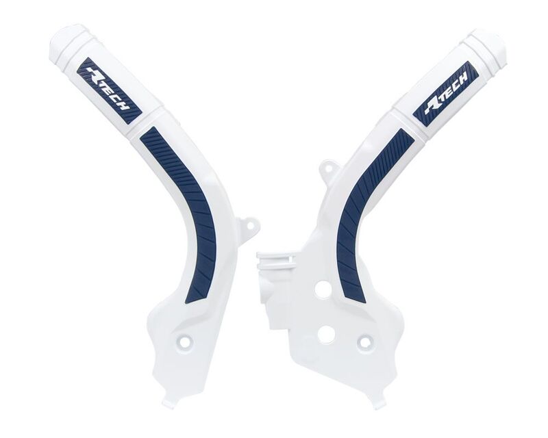Protège cadre Racetech RACTECH bi-matières blanc/bleu