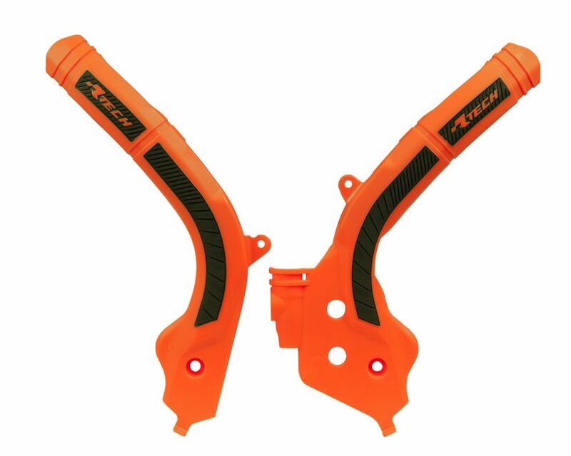 Protège cadre Racetech RACTECH bi-matières orange/noir