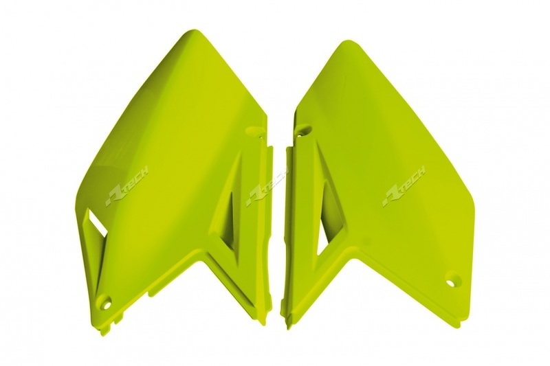 Plaques latérales Racetech jaune fluo