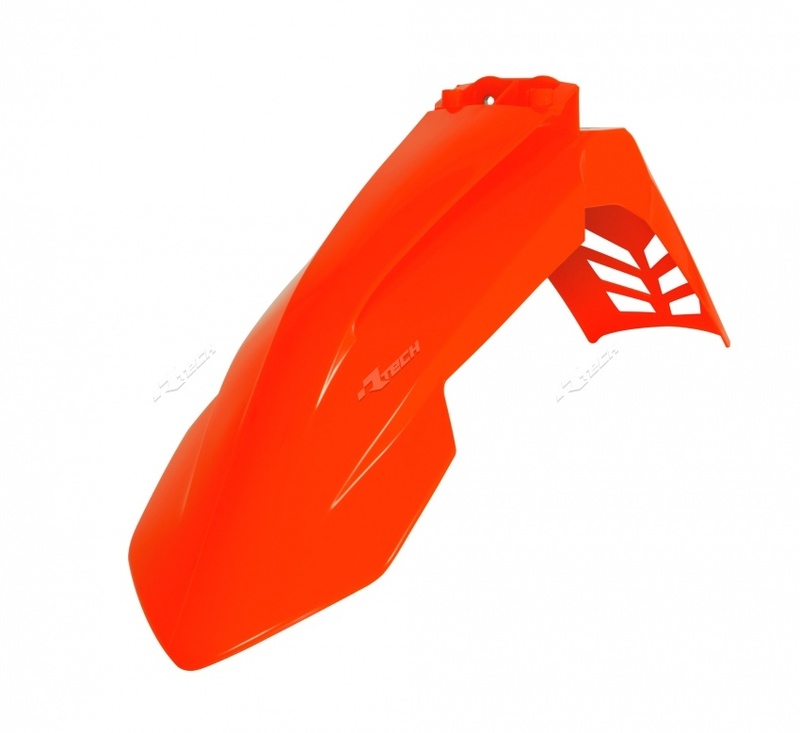 Image of Garde boue Racetech ventilé orange fluo