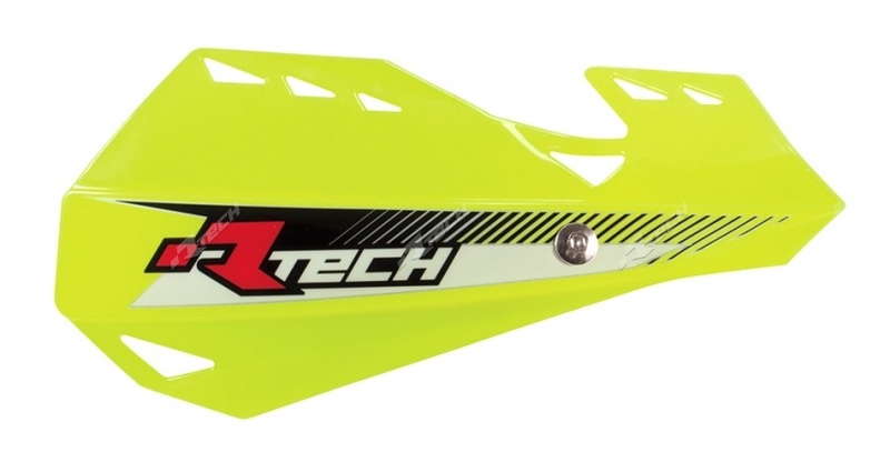 Protèges-mains Racetech Dual jaune fluo