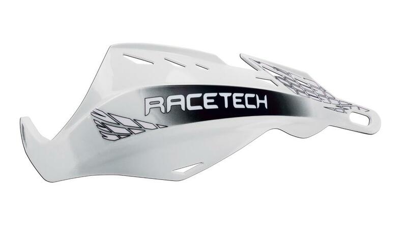 Protèges-mains Racetech Gladiator blanc