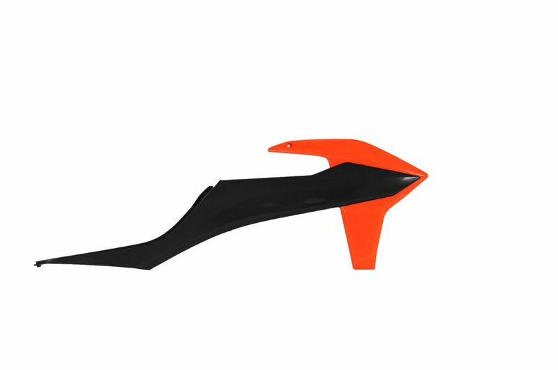 Ouie de radiateur Racetech noir/orange