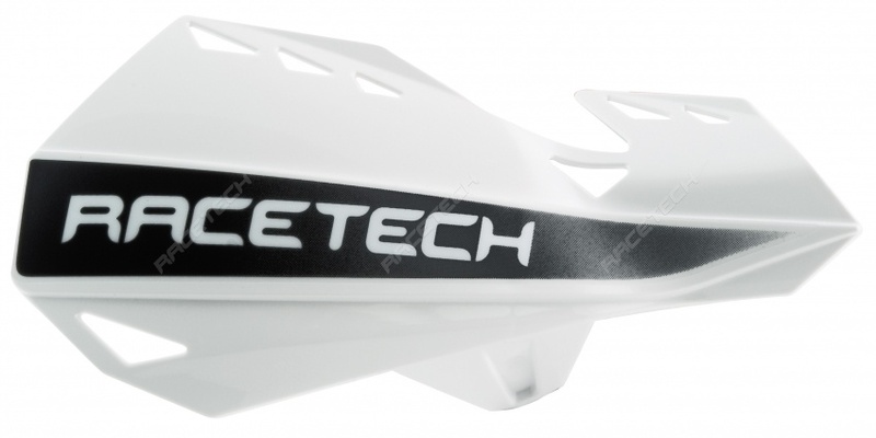Protèges-mains Racetech Dual blanc