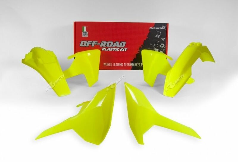 Kit plastiques Racetech jaune fluo