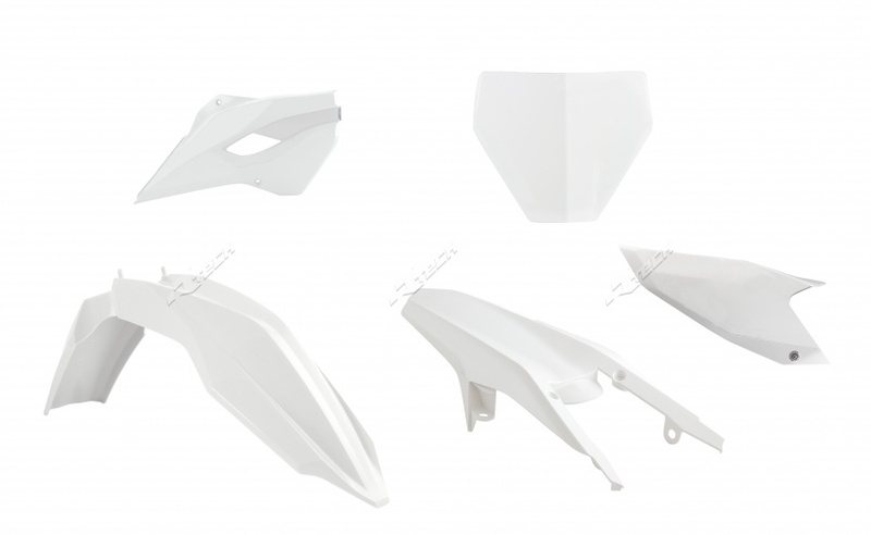 Kit plastiques Racetech couleur origine blanc