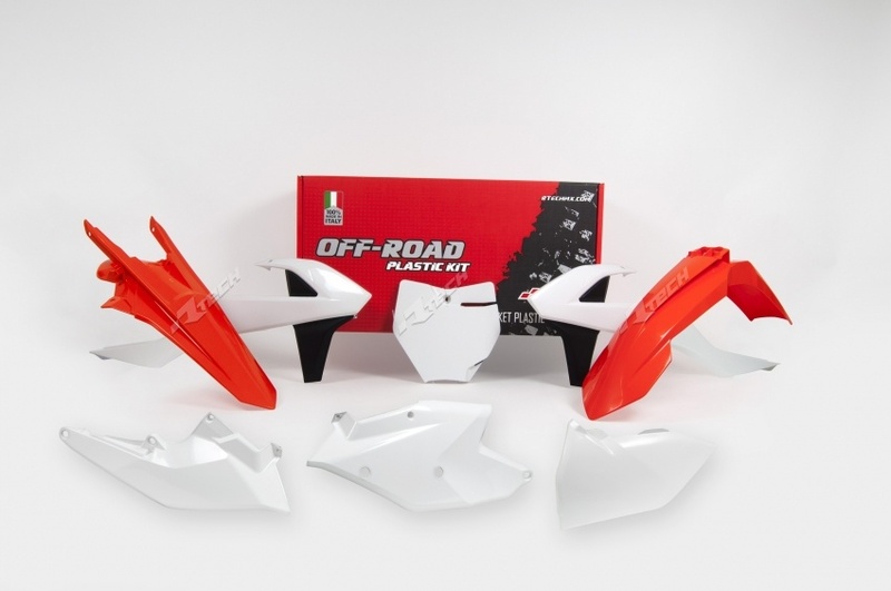 Kit plastiques Racetech couleur origine (2017) orange/blanc/noir