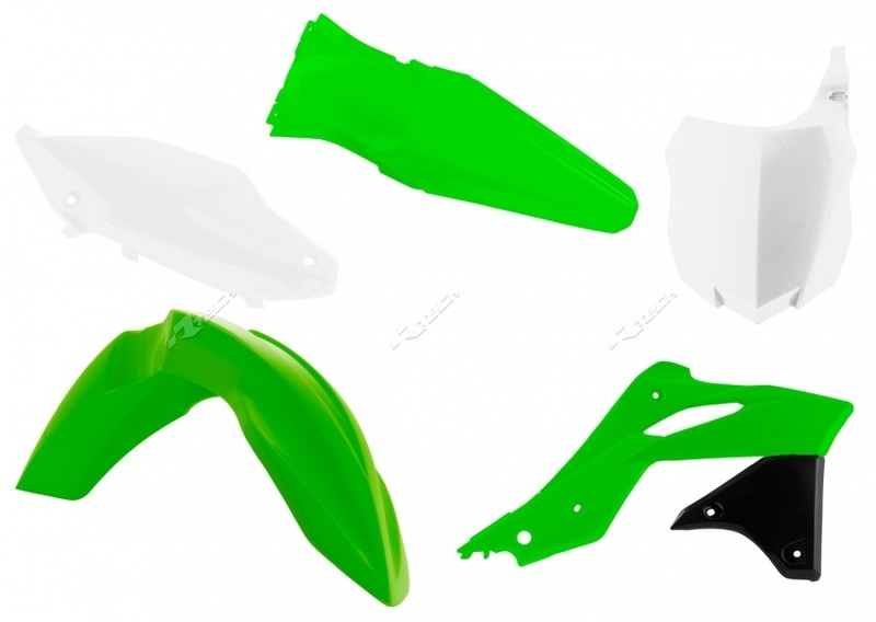 Kit plastiques Racetech couleur origine (2016) vert/blanc/noir