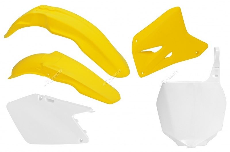 Kit plastiques Racetech couleur origine (2009) jaune/blanc