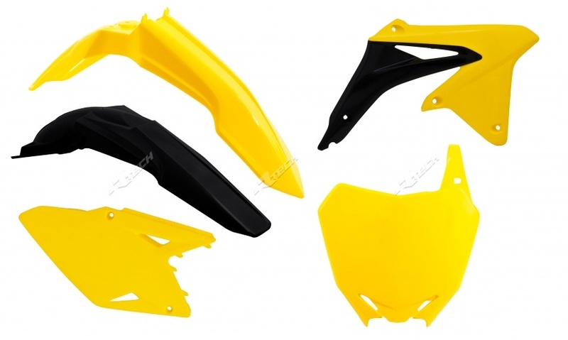 Kit plastiques Racetech couleur origine (14-16) jaune/noir