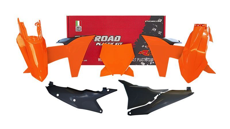 RACETECH Kit plastiques Racetech — orange