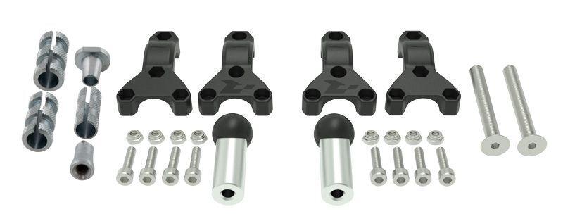 Adaptateur Protège-main Racetech Kit fixation pour HP3 Ø22/28,6mm