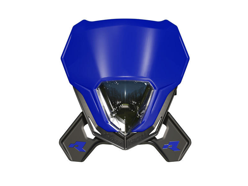 RACETECH Plaque phare Racetech V-FACE 2.0 LED — bleu