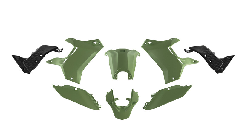 RACETECH Kit plastiques Racetech — vert
