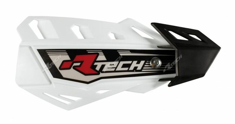 Protèges-mains Racetech FLX blanc réglable