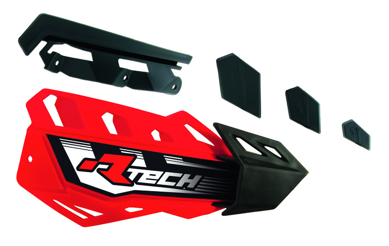 Protèges-mains Racetech Coque de rechange FLX rouge pour 789680