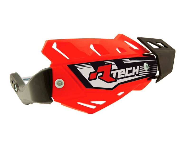 Protèges-mains Racetech FLX Quad rouge