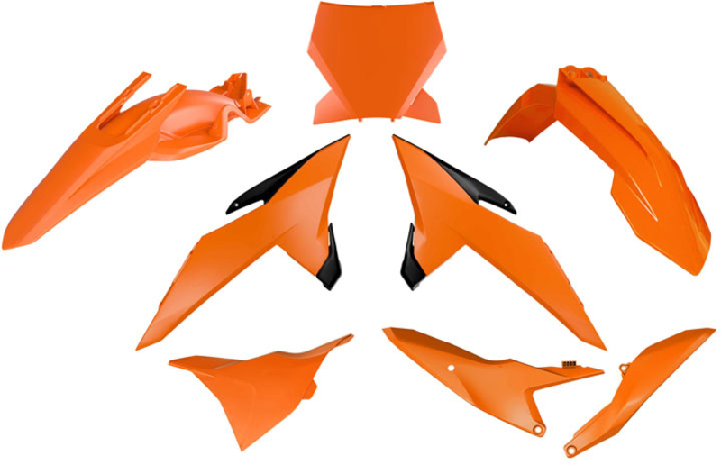 RACETECH Kit plastiques Racetech — orange