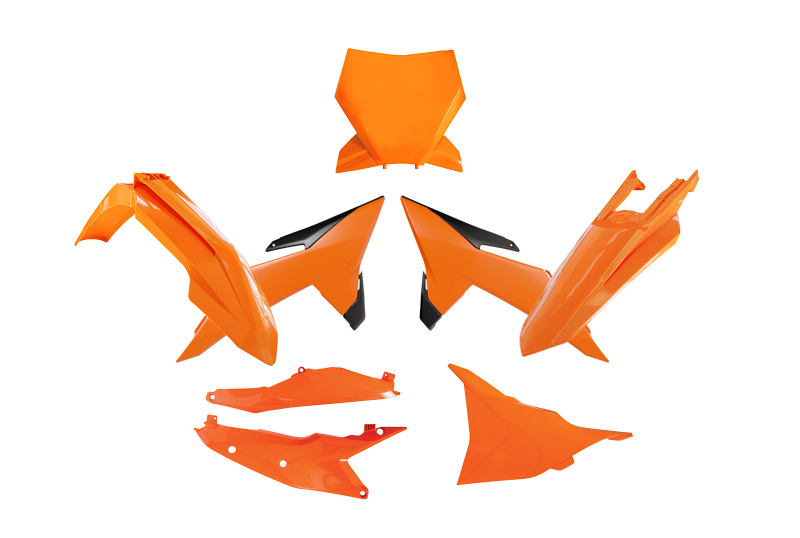 RACETECH Kit plastiques Racetech — orange