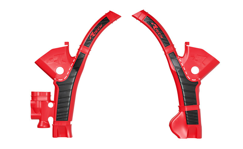 RACETECH Protège cadre Racetech rouge noir — noir et rouge