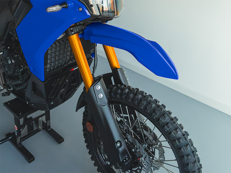 Garde boue Racetech Kit protections fourche bleu noir
