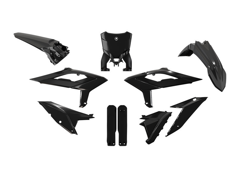 Kit plastiques Racetech 6 pièces noir
