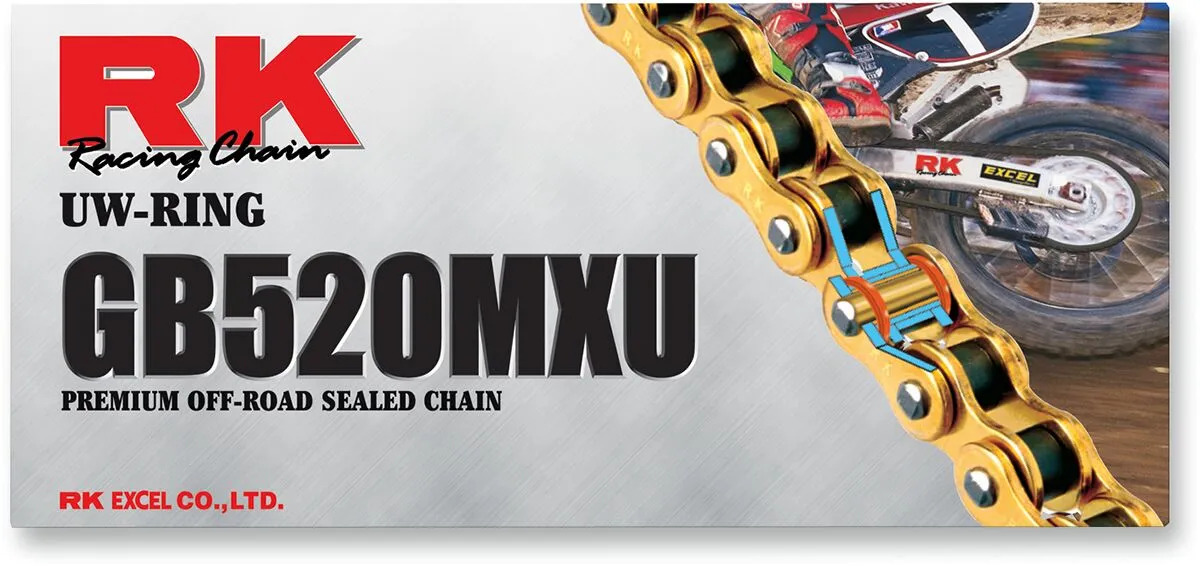 Chaîne Rk Série MXU 118 maillons 520