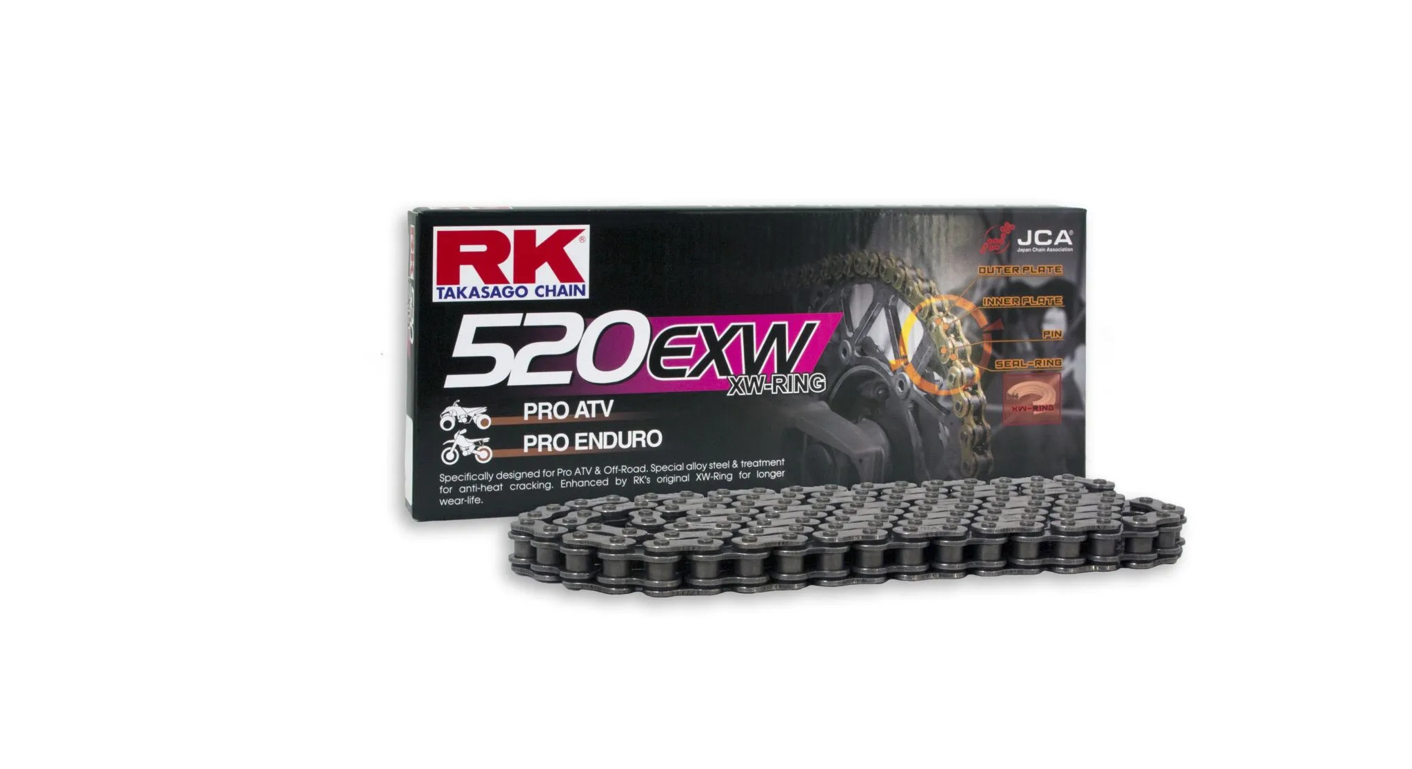 Chaîne Rk Série EXW 118 maillons 520