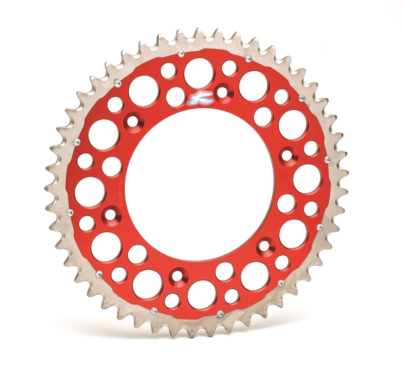 Couronne Renthal Twinring aluminium Ultra-Light anti-boue anodisé dur HA - 520