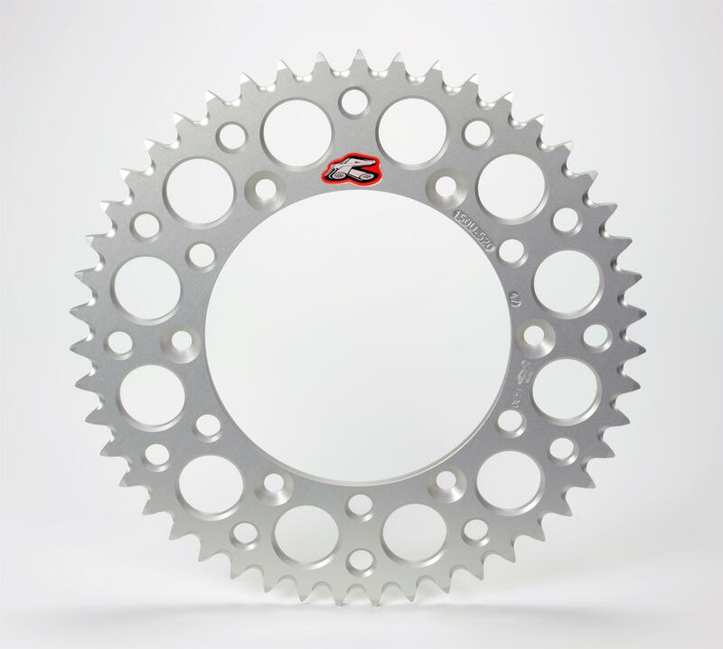 Couronne RENTHAL Ultra-Light 216U en Aluminium Gris Argent D46/520 pou