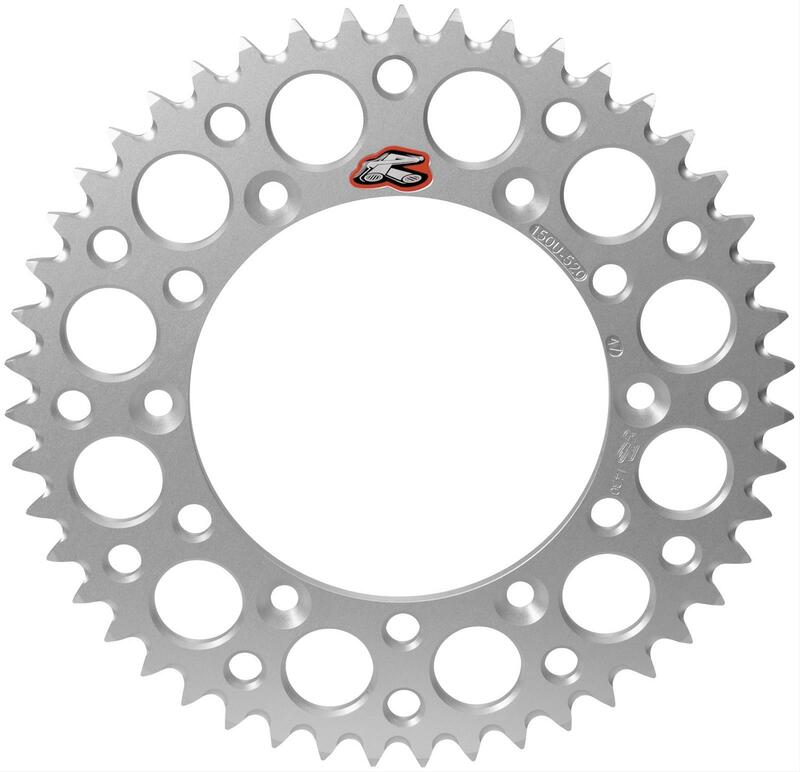RENTHAL Couronne Renthal aluminium Ultra-Light anti-boue 224U - 520 — argent
