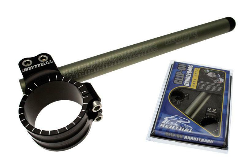 Guidon Renthal s Original Ø50mm hauteur +0mm déport +40mm/7° noir