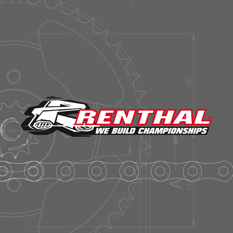 Kit chaine Renthal 520R3 15/48 renforcée - couronne ultra-light anti-boue