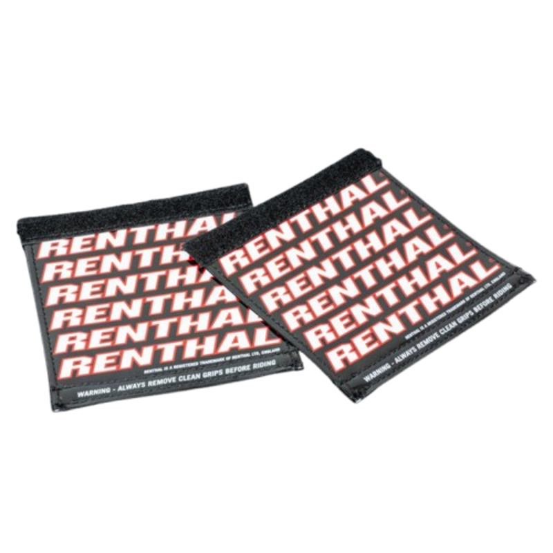 Protections de poignées Renthal Protège Clean Grips - noir rouge
