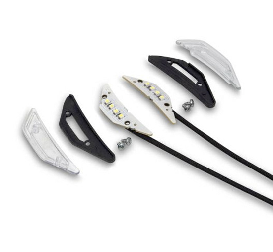 Clignotant R-tech plaque phare avant V - face