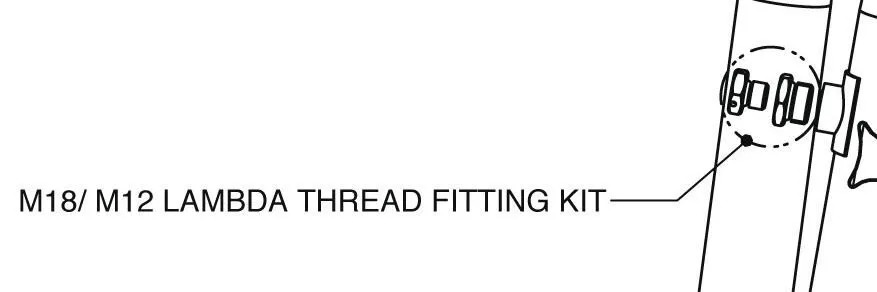 Adaptateur sonde lambda Akrapovic 18601261