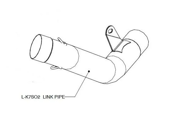 Collecteur Akrapovic Tube liaison