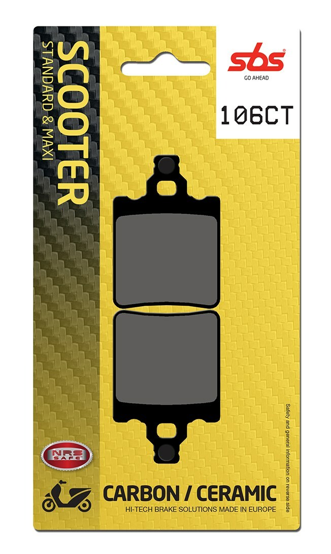 Plaquettes de freins SBS 106CT 574
