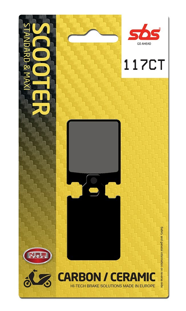 Plaquettes de freins SBS 117CT