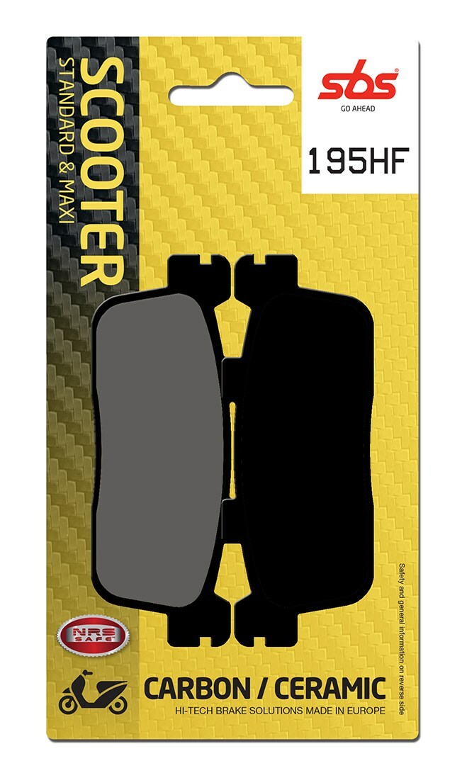 Plaquettes de freins SBS PLAQ 195HF 847HF SAUF