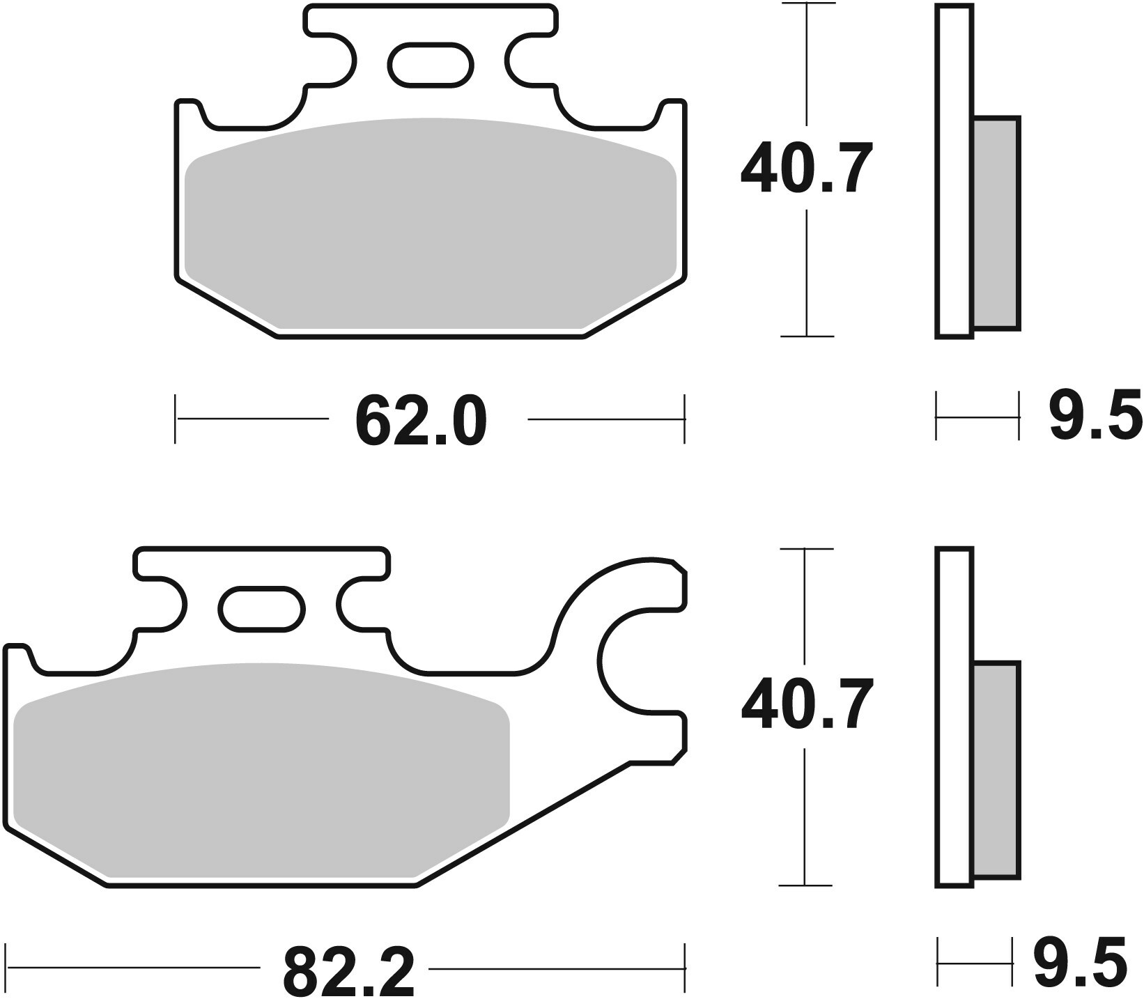 Plaquettes de freins SBS 754SI