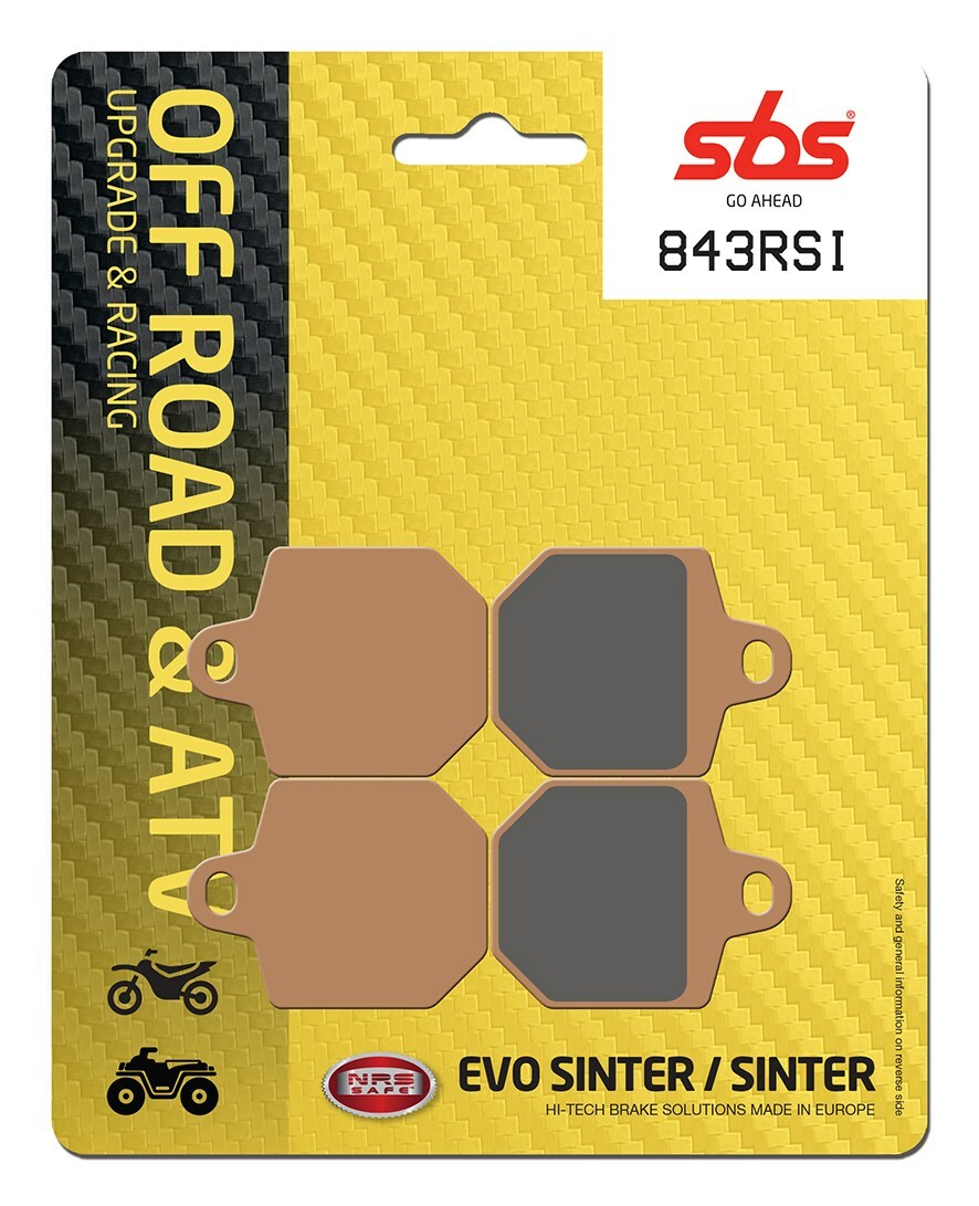 Plaquettes de freins SBS 843RSI