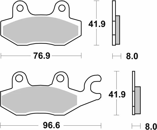 Plaquettes de freins SBS 134CT