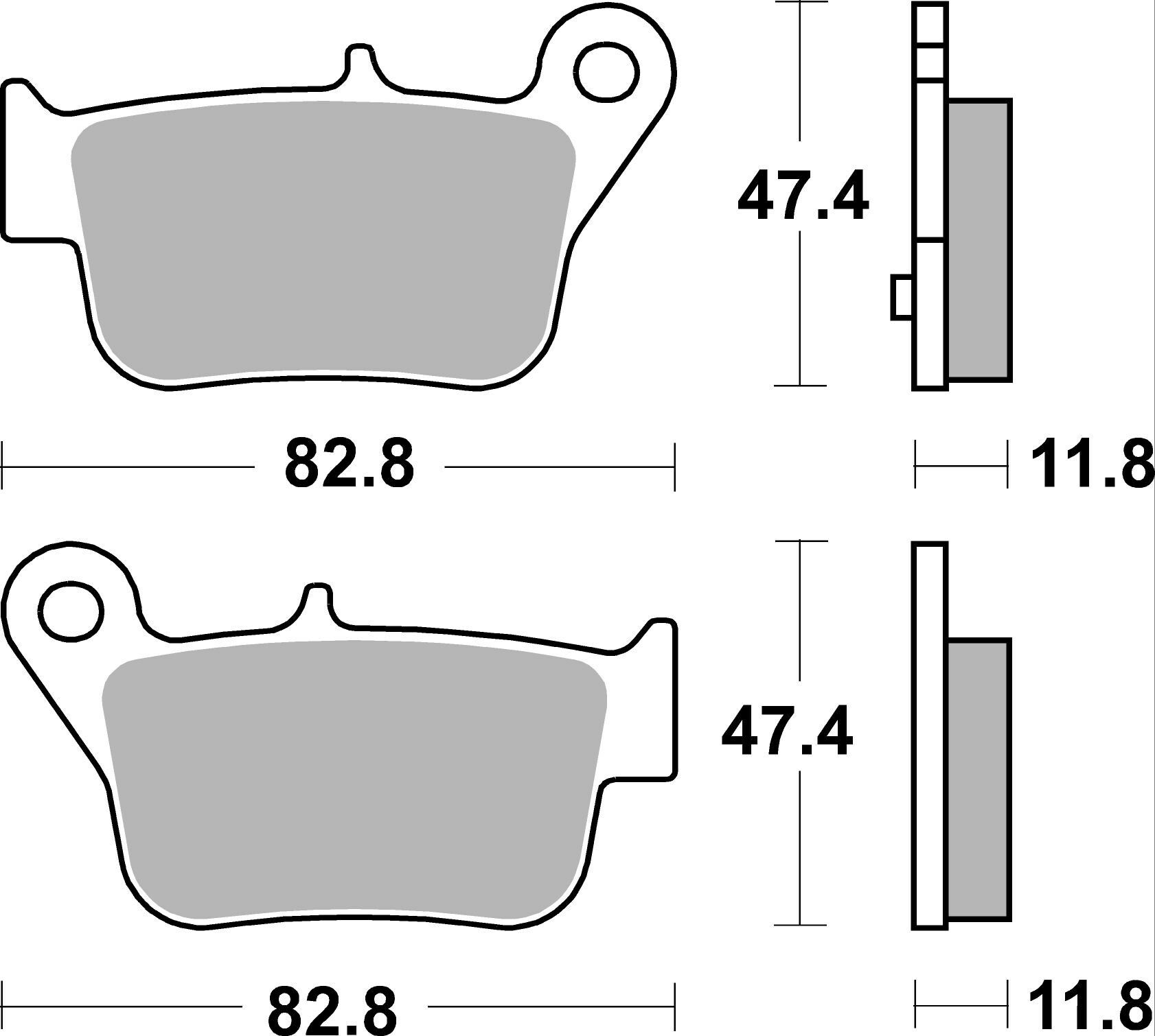 Plaquettes de freins SBS 218 HF