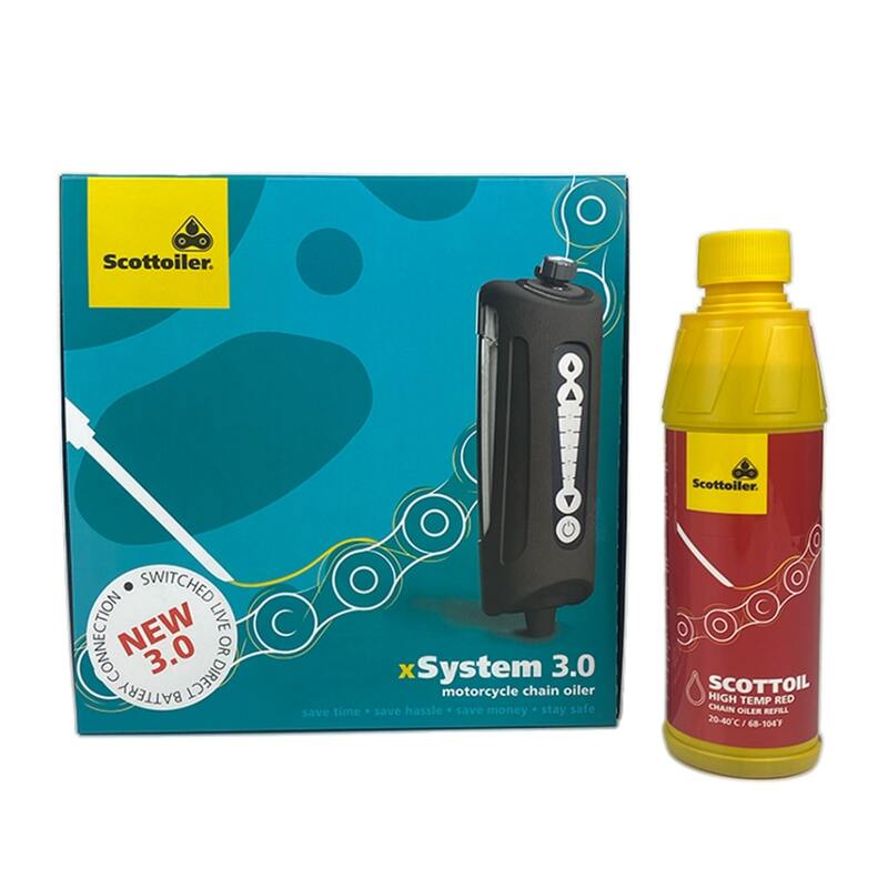 Graisse chaine Scottoiler de électronique xSystem 3.0 + haute température rouge 250ml