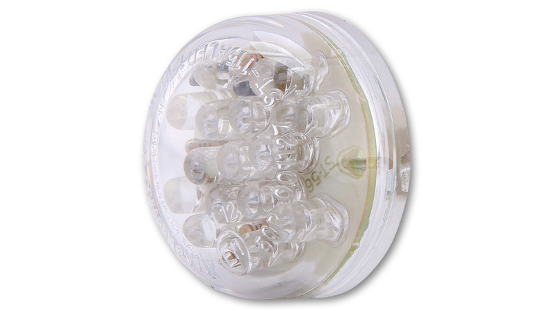 Feux arrière Shin Yo LED Disc, verre cair, homologué E