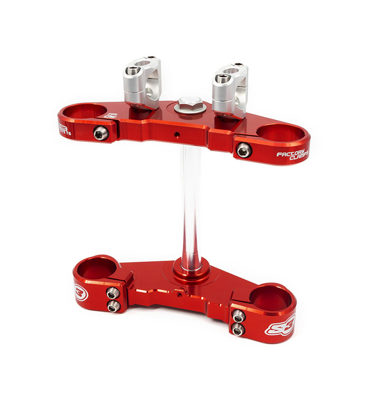 Tés de fourche S3 complet Ø39mm rouge