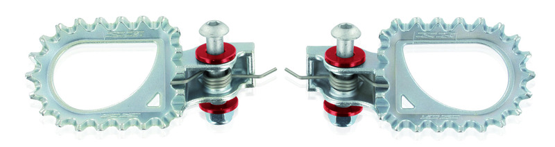 Repose-pieds S3 Hard Rock position centrale acier argent