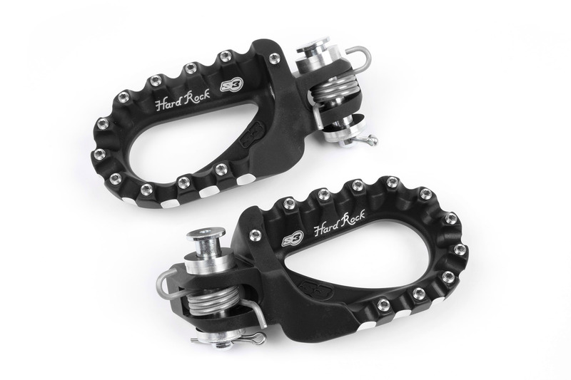 Repose-pieds S3 Hard Rock Enduro aluminium noir