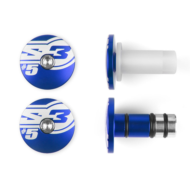 Embouts de guidon S3 s End 5 Ø14mm bleu